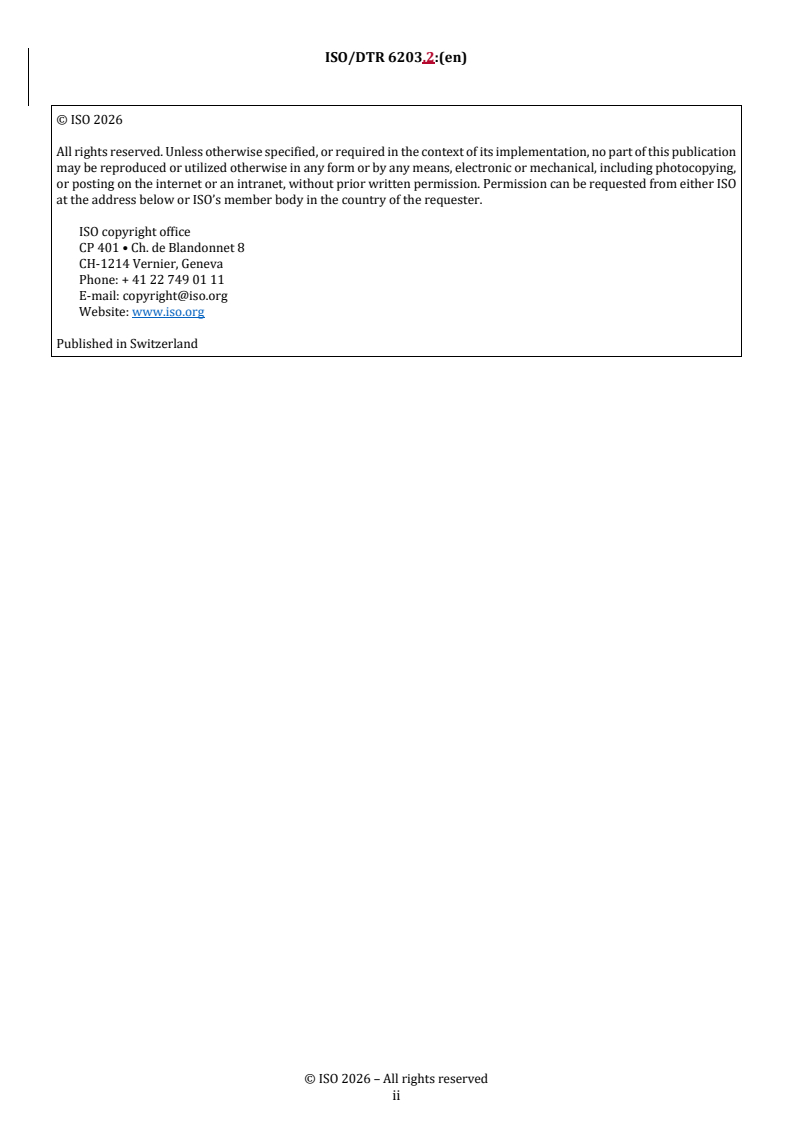 ISO/TR 6203 REDLINE ISO/DTR 6203.2 - Health informatics — Personalized digital health — Common factors for frailty assessment - Page 2 preview