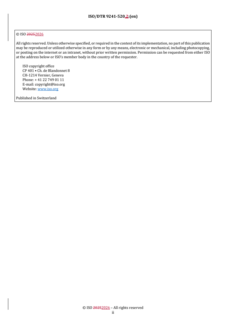 ISO/DTR 9241-520.3 REDLINE ISO/DTR 9241-520.2 - Ergonomics of human-system interaction — Part 520: Ergonomics aspect of activity-based working (ABW) - Page 2 preview