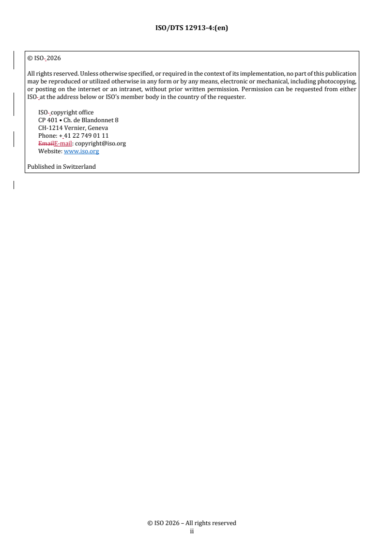 ISO/DTS 12913-4 REDLINE ISO/DTS 12913-4 - Acoustics — Soundscape — Part 4: Design and intervention - Page 2 preview