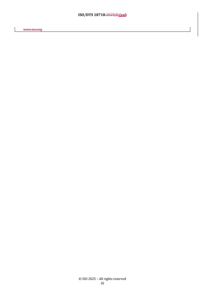 ISO/TS 18718 REDLINE ISO/DTS 18718 - Soil functions and related ecosystem services — Definitions, descriptions and conceptual framework
Released:10/14/2025 - Page 3 preview