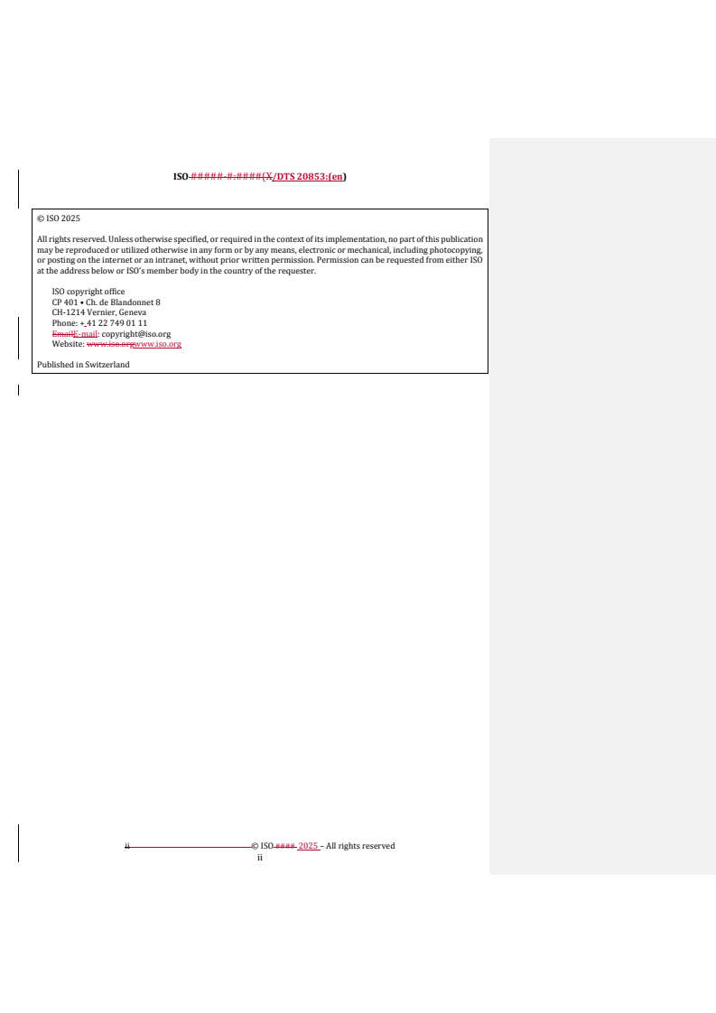 ISO/DTS 20853 REDLINE ISO/DTS 20853 - Biotechnology — Bioprocessing — General requirements for bacteriophage preparation for therapeutic use
Released:10/7/2025