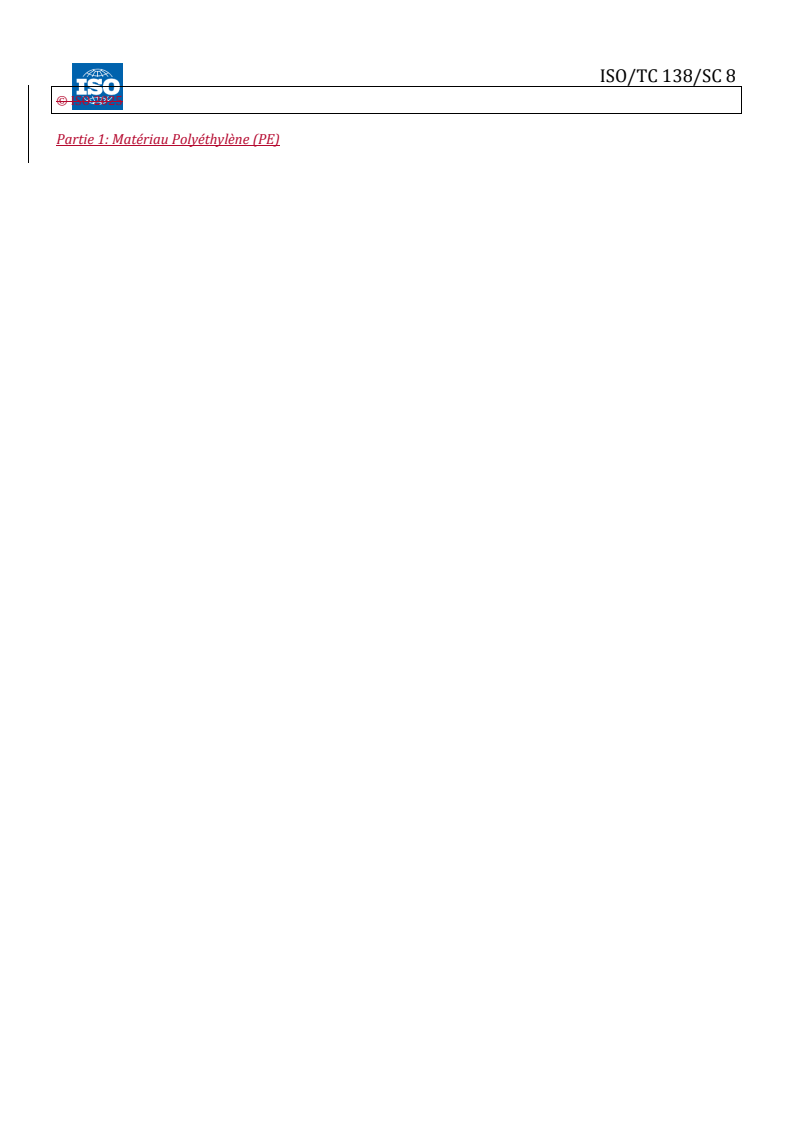 ISO/DTS 23818-1 REDLINE ISO/DTS 23818-1 - Assessment of conformity of plastics piping systems for the rehabilitation of existing pipelines — Part 1: Polyethylene (PE) material
Released:22. 10. 2025