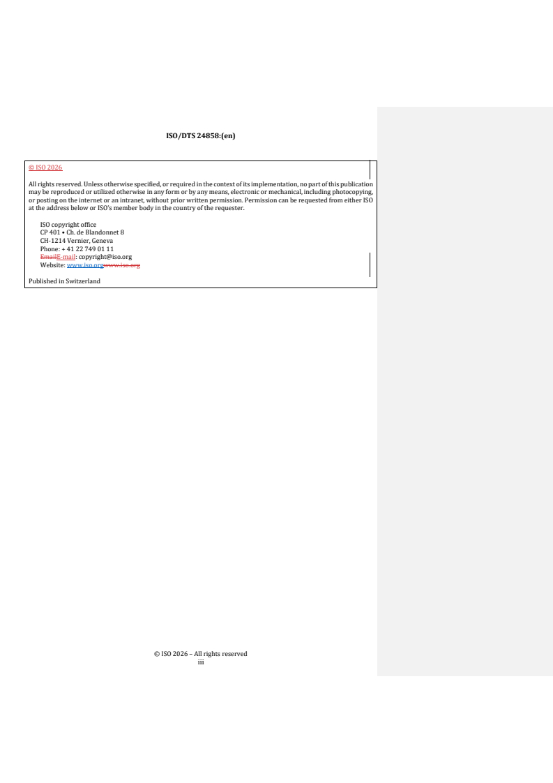 ISO/DTS 24858 REDLINE ISO/DTS 24858 - Plastics — Conducting materials — Eddy current measurement on spread carbon fibre tow - Page 3 preview