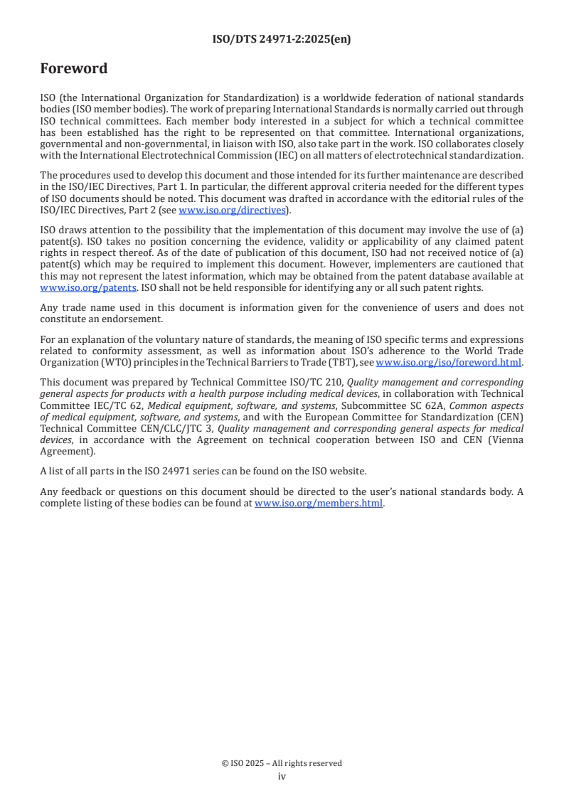 ISO/DTS 24971-2 ISO/DTS 24971-2 - Medical devices — Guidance on the application of ISO 14971 — Part 2: Machine learning in artificial intelligence
Released:14. 08. 2025 - Page 4 preview