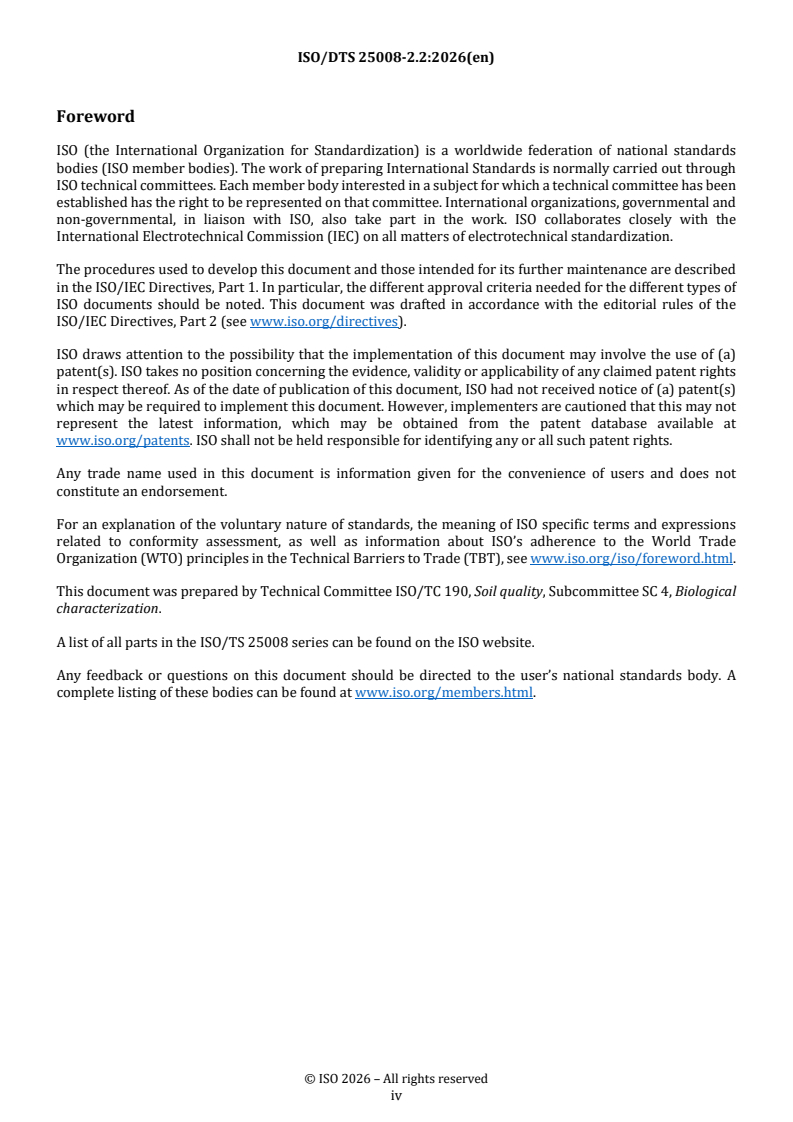 ISO/DTS 25008-2.2 REDLINE ISO/DTS 25008-2.2 - Soil quality — Responses of higher plants to environmental stresses — Part 2: Methods to assess the enzyme activities of the antioxidant defense system - Page 4 preview