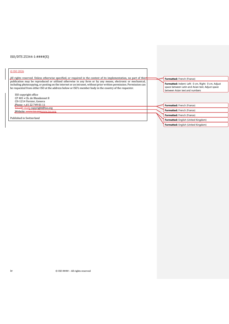ISO/DTS 25344-1 REDLINE ISO/DTS 25344-1 - Electrically propelled road vehicles - Test methods for thermal management system of traction battery packs and systems — Part 1: General tests - Page 4 preview