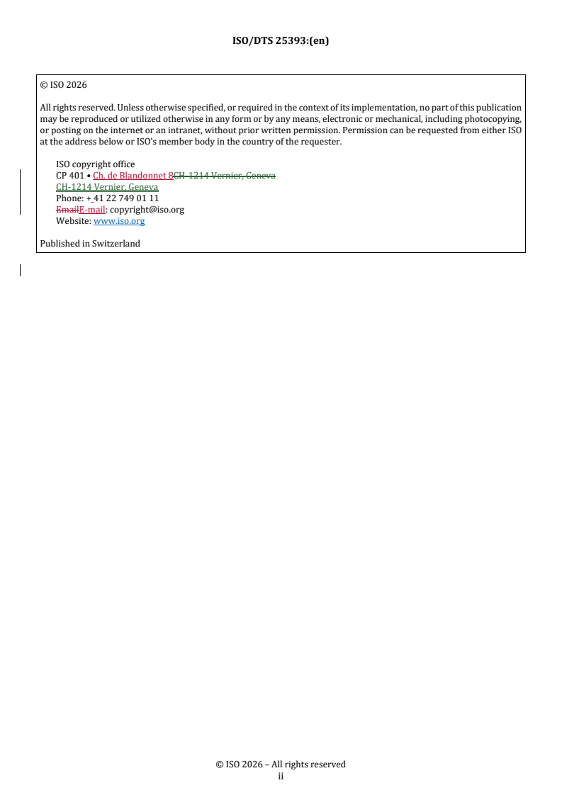 ISO/TS 25393 REDLINE ISO/DTS 25393 - Fasteners — Coating system assessment — Complementary and additional aspects to CQI-11 - Page 2 preview