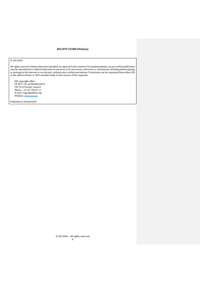 ISO/DTS 25588 REDLINE ISO/DTS 25588 - Electronic fee collection — Image-based systems —Test suite structure and test purposes - Page 2 preview
