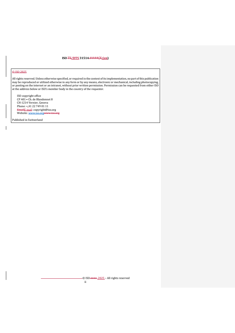 REDLINE ISO/DTS 31514 - Requirements and recommendations for food traceability in cold chain logistics
Released:28. 07. 2025