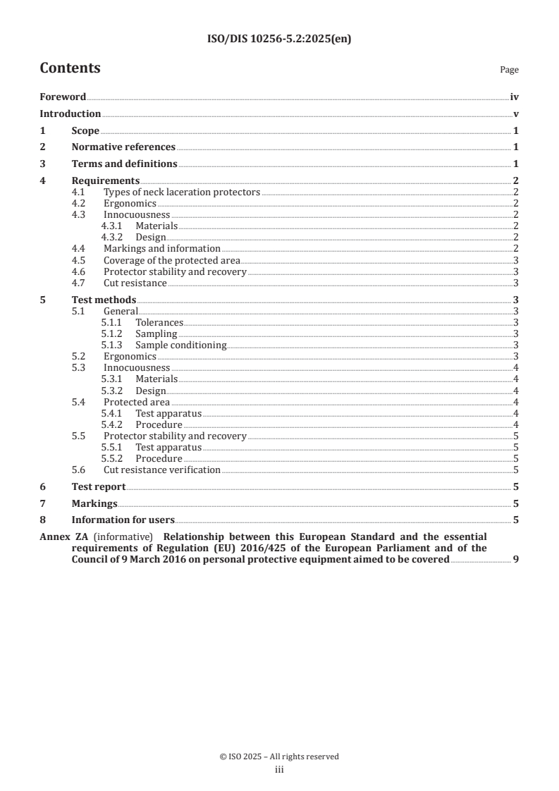 ISO/FDIS 10256-5 ISO/FDIS 10256-5 - Protective equipment for use in ice hockey — Part 5: Neck laceration protectors for use in ice hockey/3/2025 - Page 3 preview