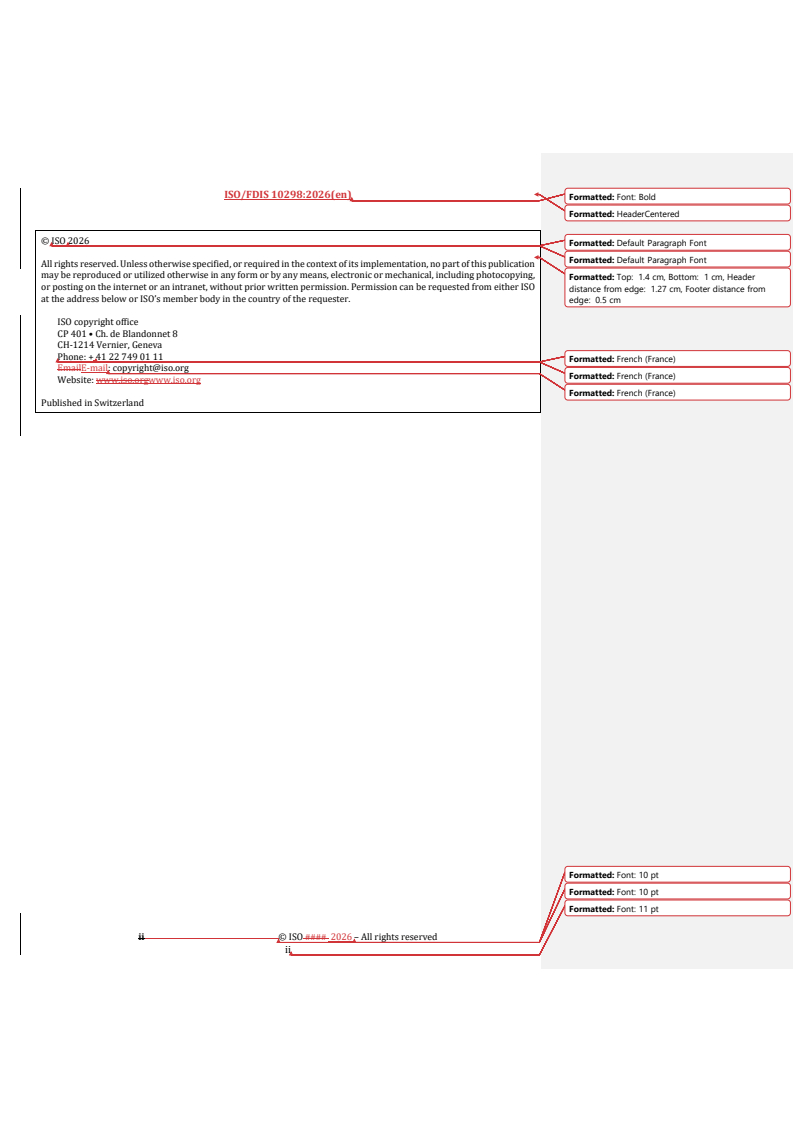 ISO/FDIS 10298 REDLINE ISO/FDIS 10298 - Gas cylinders — Gases and gas mixtures — Determination of toxicity for the selection of cylinder valve outlets - Page 2 preview