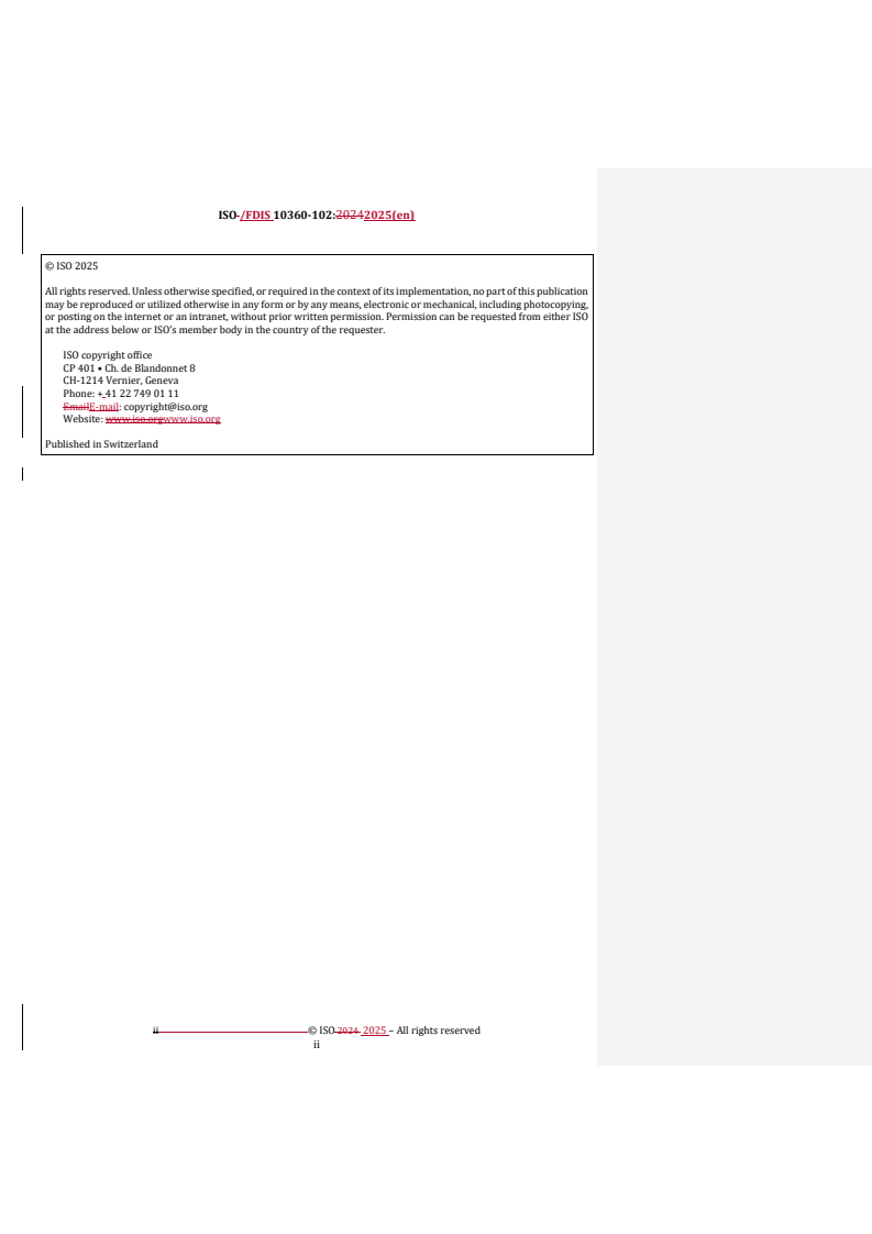 REDLINE ISO/FDIS 10360-102 - Geometrical product specifications (GPS) — Acceptance and reverification tests for coordinate measuring systems (CMS) — Part 102: Grammar of symbols for metrological characteristics and their specifications
Released:10. 11. 2025