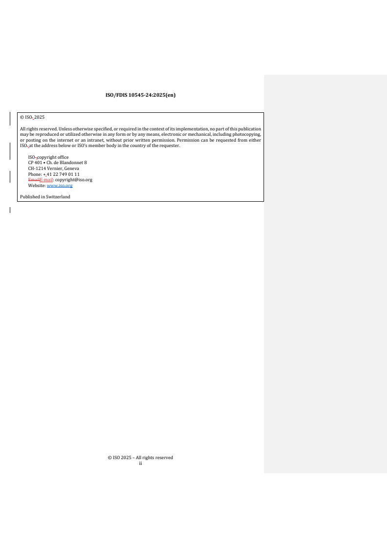REDLINE ISO/FDIS 10545-24 - Ceramic tiles — Part 24: Tensile adhesion strength of fibre-combined multilayer ceramic tile and tile adhesive
Released:20. 10. 2025