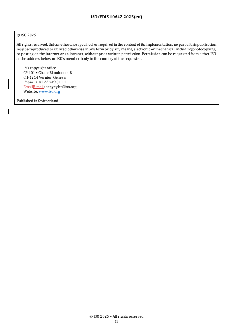 REDLINE ISO/FDIS 10642 - Fasteners — Hexagon socket countersunk head screws with reduced loadability
Released:11/28/2025