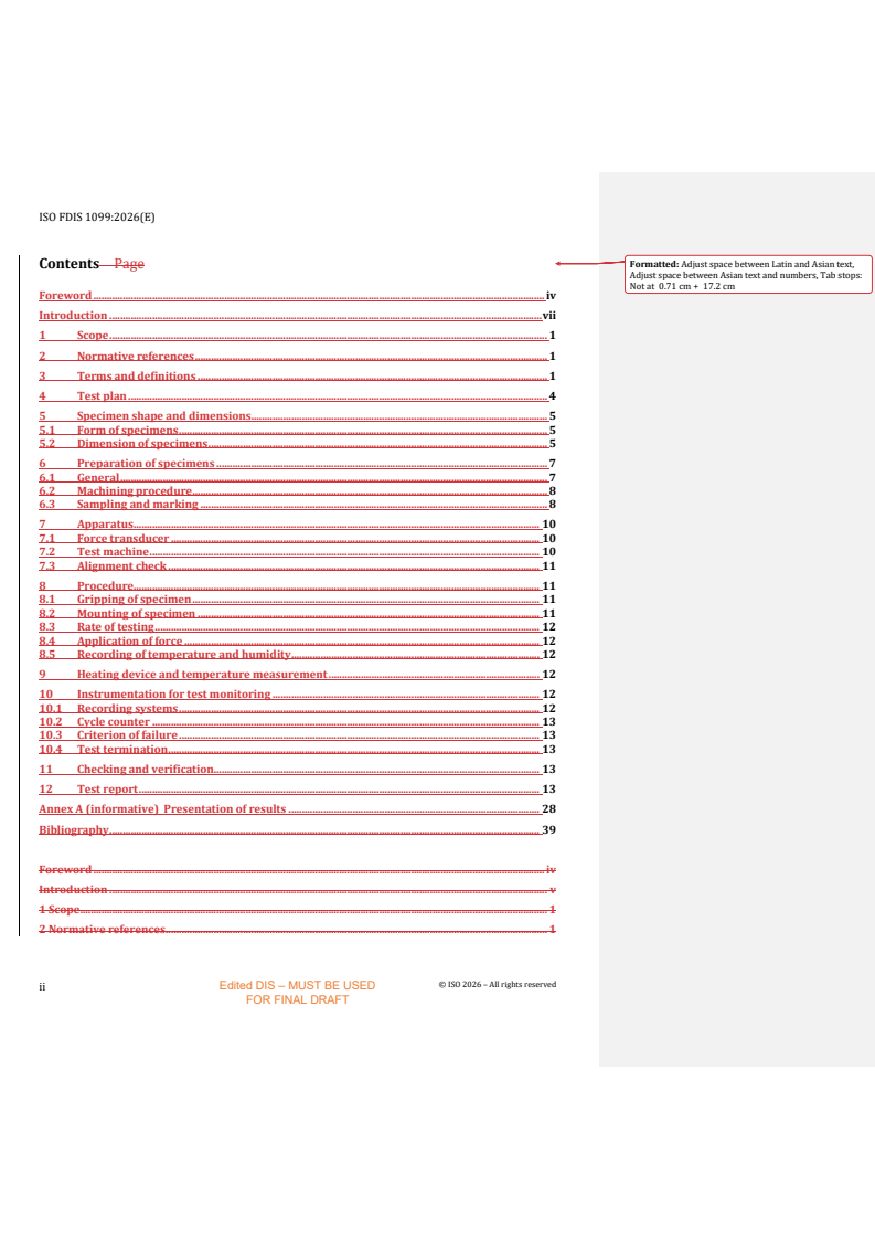 ISO 1099 REDLINE ISO/FDIS 1099 - Metallic materials — Fatigue testing — Axial force-controlled method - Page 4 preview