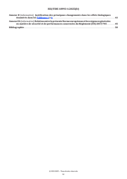 ISO 10993-1:2025 ISO/FDIS 10993-1 - Évaluation biologique des dispositifs médicaux — Partie 1: Exigences et principes généraux pour l’évaluation de la sécurité biologique au sein d’un processus de gestion des risques
Released:28. 05. 2025 - Page 4 preview