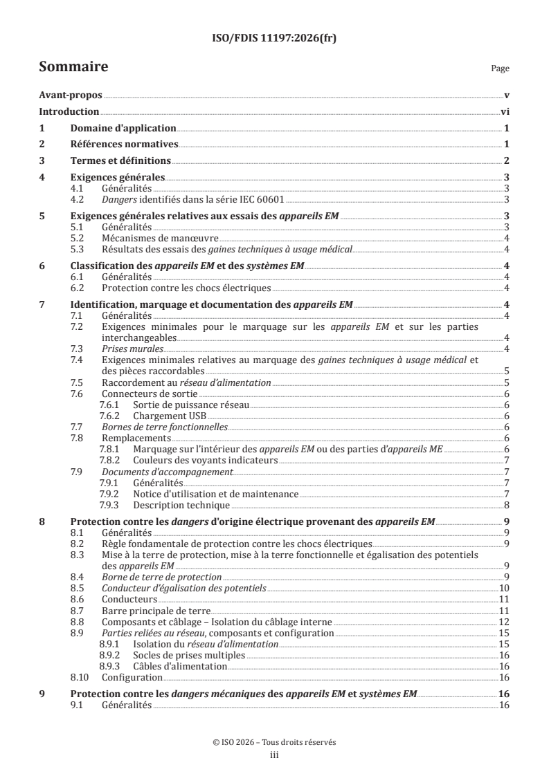 ISO/FDIS 11197 ISO/FDIS 11197 - Gaines techniques à usage médical - Page 3 preview