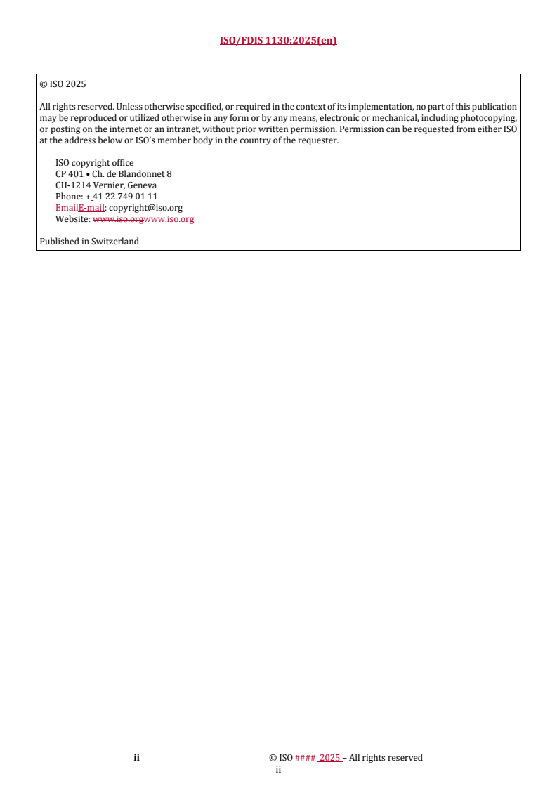 ISO/FDIS 1130 REDLINE ISO/FDIS 1130 - Textiles — Sampling methods for fibres, yarns and fabrics for testing
Released:10/27/2025 - Page 2 preview