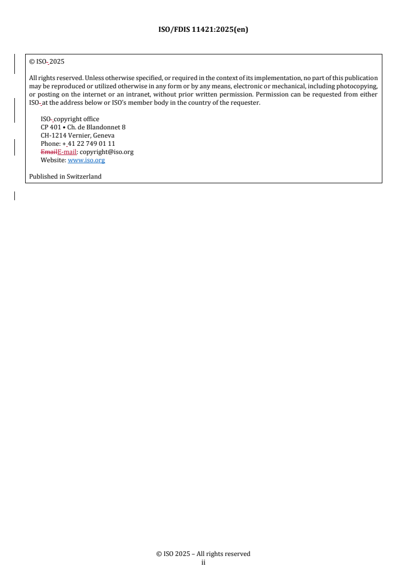 REDLINE ISO/FDIS 11421 - Optics and photonics — Uncertainty of optical transfer function (OTF) measurement
Released:31. 07. 2025