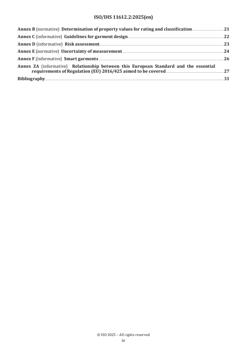 ISO/FDIS 11612 ISO/FDIS 11612 - Protective clothing — Clothing to protect against heat and flame — Minimum performance requirements/16/2024 - Page 4 preview