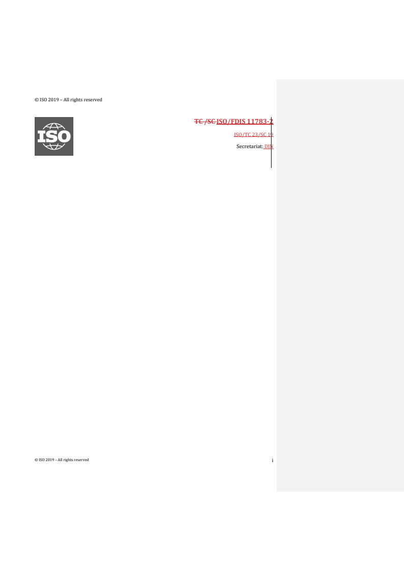 ISO/FDIS 11783-2 REDLINE ISO/FDIS 11783-2 - Tractors and machinery for agriculture and forestry — Serial control and communications data network — Part 2: Physical layer - Page 1 preview