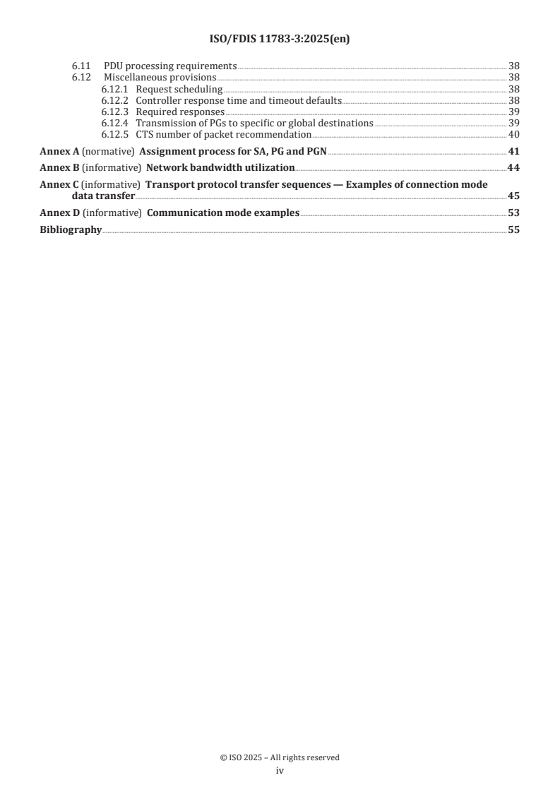 ISO/FDIS 11783-3 ISO/FDIS 11783-3 - Tractors and machinery for agriculture and forestry — Serial control and communications data network — Part 3: Application layer, transport layer and network layer
Released:11/25/2025 - Page 4 preview