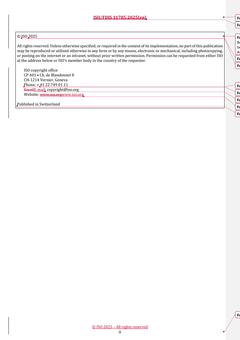 REDLINE ISO/FDIS 11785 - Radio frequency identification of animals — Technical concept
Released:15. 12. 2025