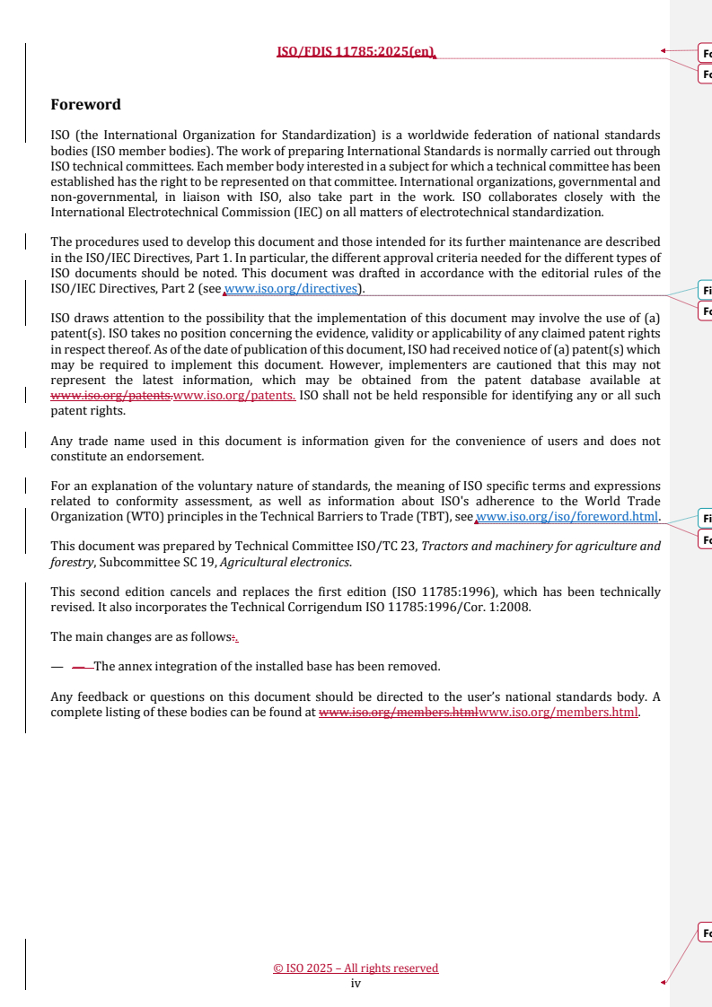 ISO/FDIS 11785 REDLINE ISO/FDIS 11785 - Radio frequency identification of animals — Technical concept
Released:15. 12. 2025 - Page 4 preview