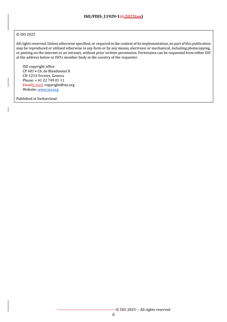 REDLINE ISO/FDIS 11929-1 - Determination of the characteristic limits (decision threshold, detection limit and limits of the coverage interval) for measurements of ionizing radiation — Fundamentals and application — Part 1: Elementary applications
Released:24. 07. 2025