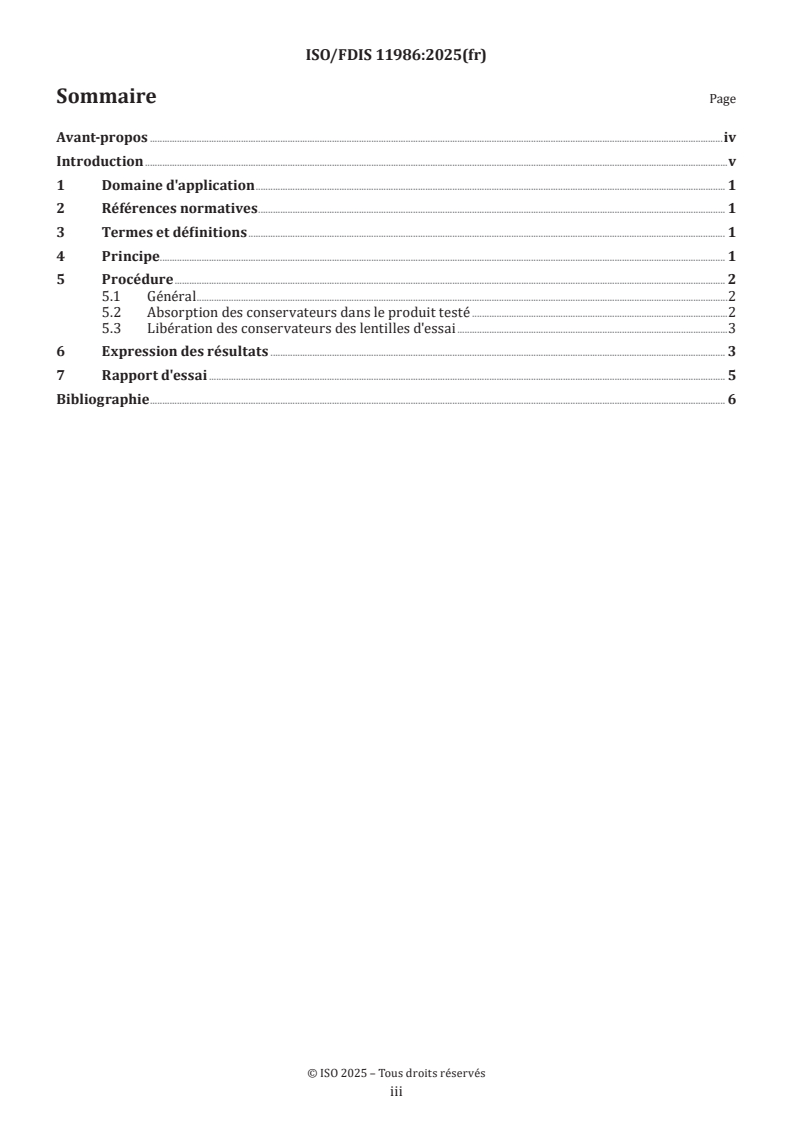 ISO 11986 ISO/FDIS 11986 - Optique ophtalmique — Lentilles de contact et produits d'entretien pour lentilles de contact — Détermination de l'absorption et de la libération des conservateurs
Released:21. 10. 2025 - Page 3 preview