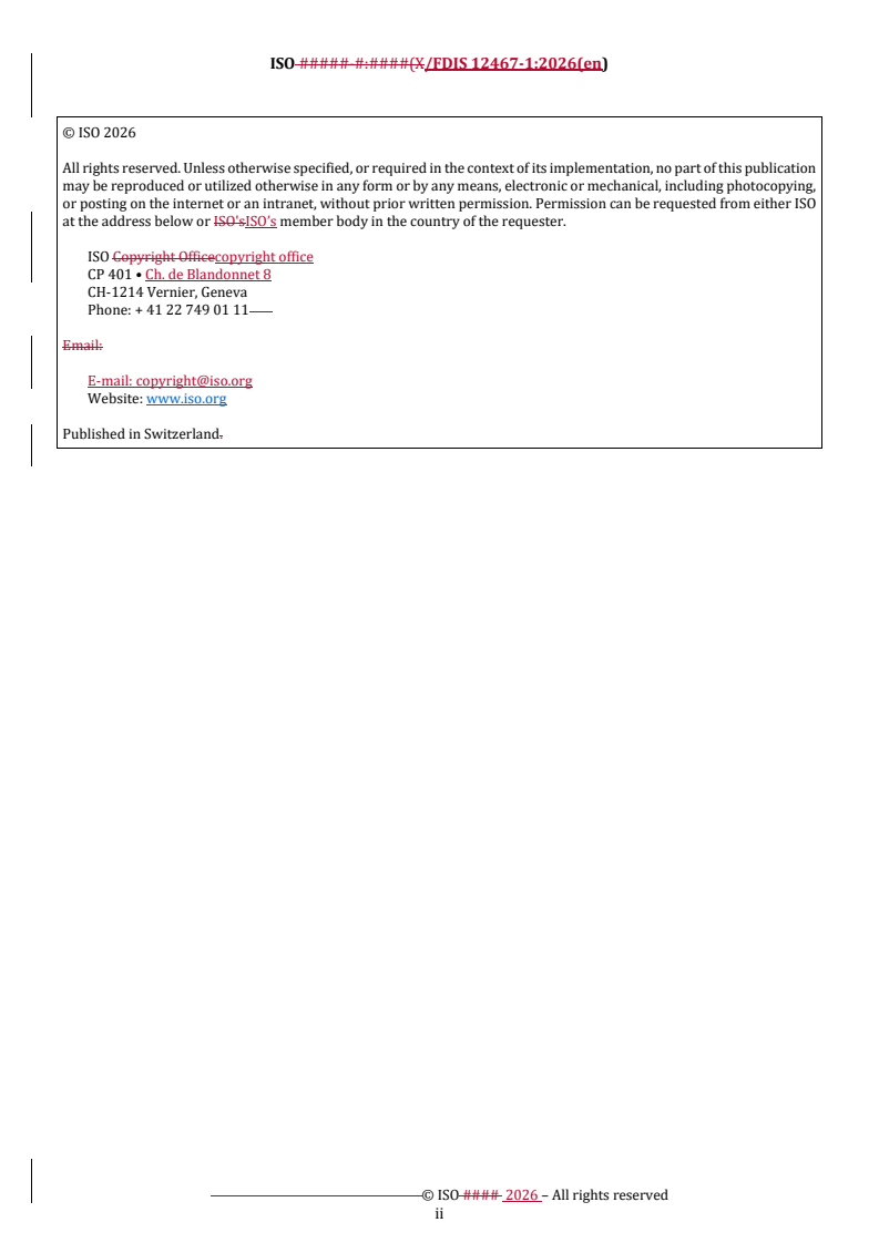 ISO/FDIS 12467-1 REDLINE ISO/FDIS 12467-1 - Chemical analysis of lithium composite oxides — Part 1: Determination of main components by inductively coupled plasma optical emission spectrometry - Page 2 preview