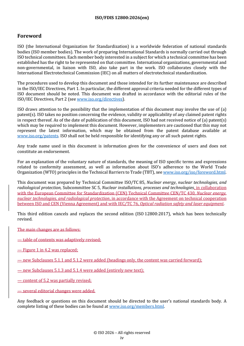 ISO/FDIS 12800 REDLINE ISO/FDIS 12800 - Nuclear fuel technology — Guidelines on the measurement of the specific surface area of uranium dioxide and plutonium dioxide powders by the BET method - Page 4 preview
