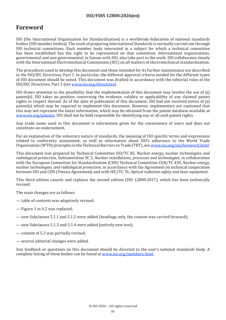 ISO/FDIS 12800 ISO/FDIS 12800 - Nuclear fuel technology — Guidelines on the measurement of the specific surface area of uranium dioxide and plutonium dioxide powders by the BET method - Page 4 preview