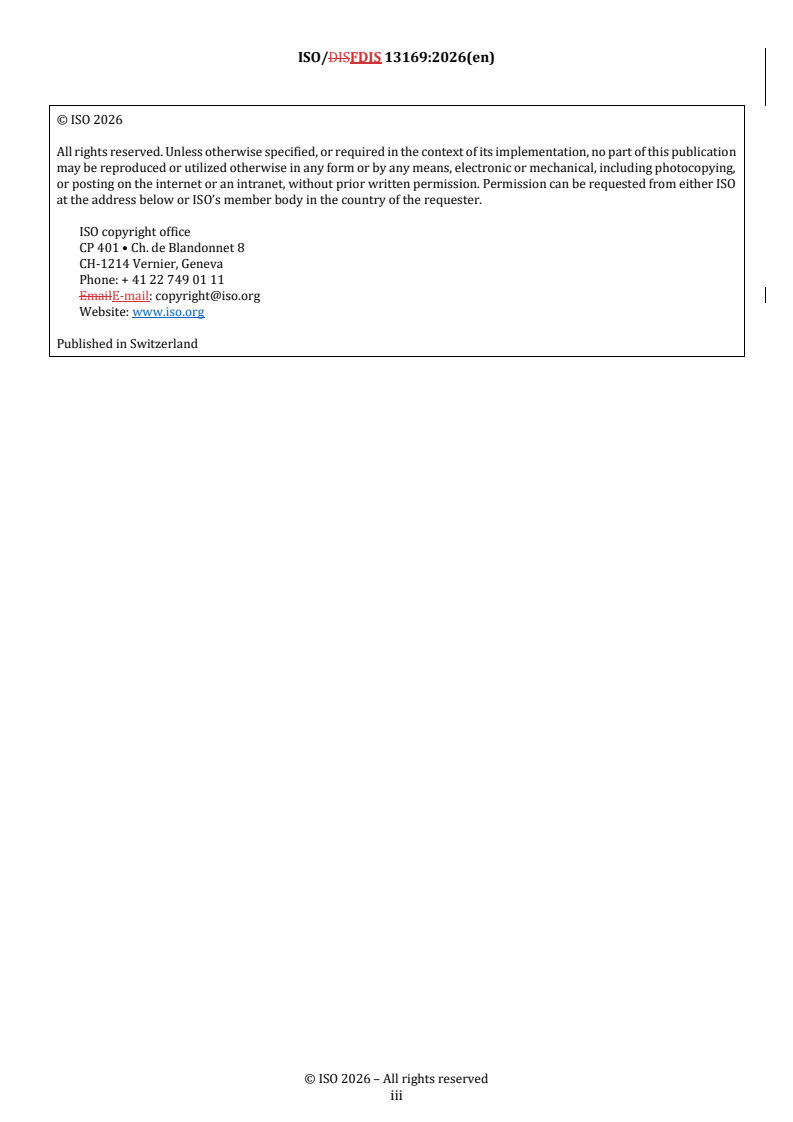 ISO/FDIS 13169 REDLINE ISO/FDIS 13169 - Water quality — Uranium — Test method using alpha liquid scintillation counting - Page 3 preview