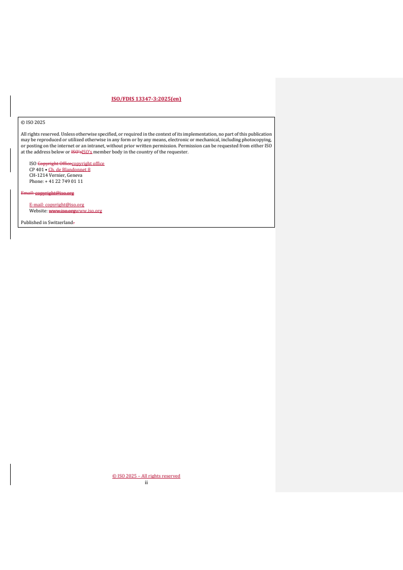 REDLINE ISO/FDIS 13347-3 - Fans — Determination of fan sound power levels under standardized laboratory conditions — Part 3: Enveloping surface methods
Released:11/26/2025