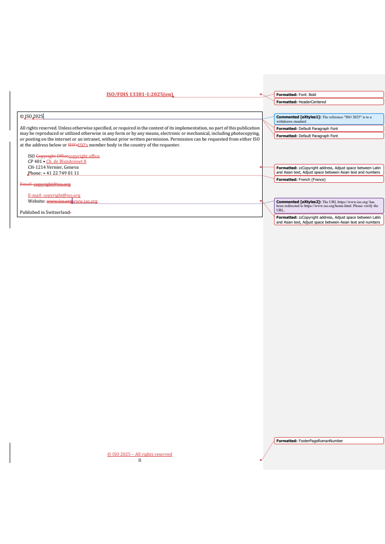 REDLINE ISO/FDIS 13381-1 - Condition monitoring and diagnostics of machine systems — Prognostics — Part 1: General guidelines and requirements
Released:12. 06. 2025