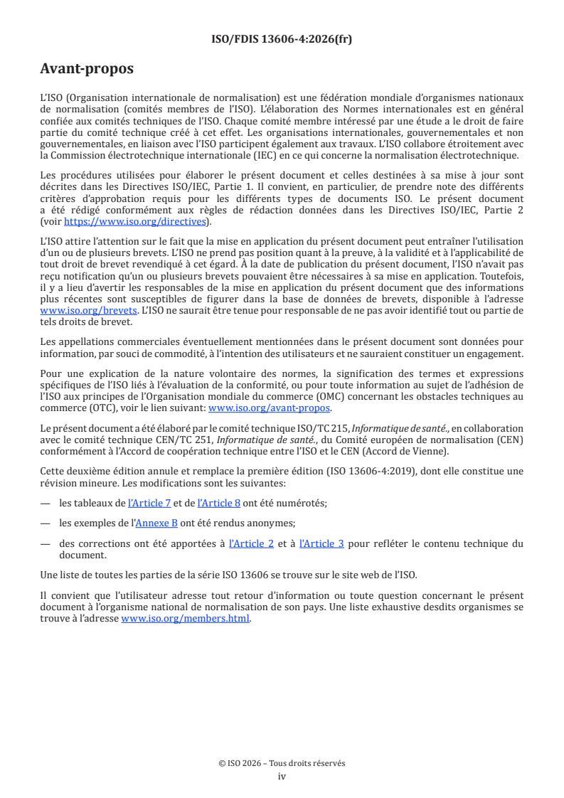 ISO/FDIS 13606-4 ISO/FDIS 13606-4 - Informatique de santé — Communication du dossier de santé informatisé — Partie 4: Sécurité - Page 4 preview