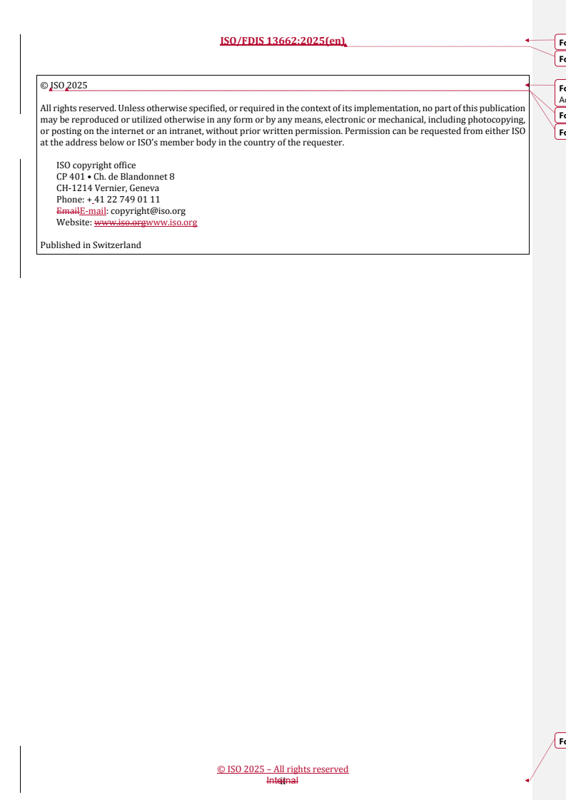 REDLINE ISO/FDIS 13662 - Chain of custody — Mass balance — Requirements and guidelines
Released:19. 08. 2025