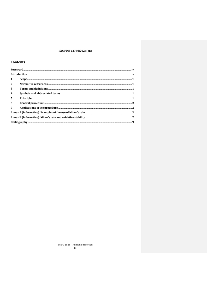 ISO/FDIS 13760 REDLINE ISO/FDIS 13760 - Plastics pipes for the conveyance of fluids under pressure — Miner’s rule — Calculation method for cumulative damage - Page 3 preview