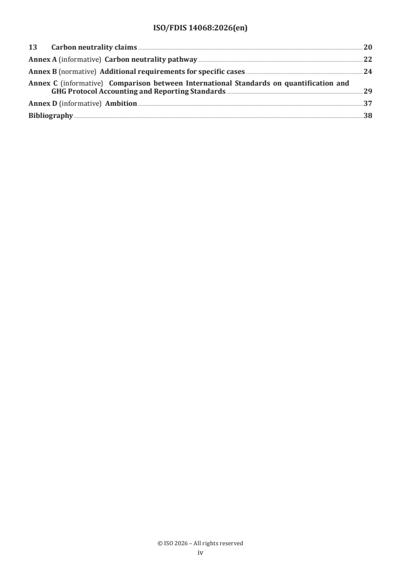 ISO/FDIS 14068 ISO/FDIS 14068 - Climate change management — Carbon neutrality - Page 4 preview