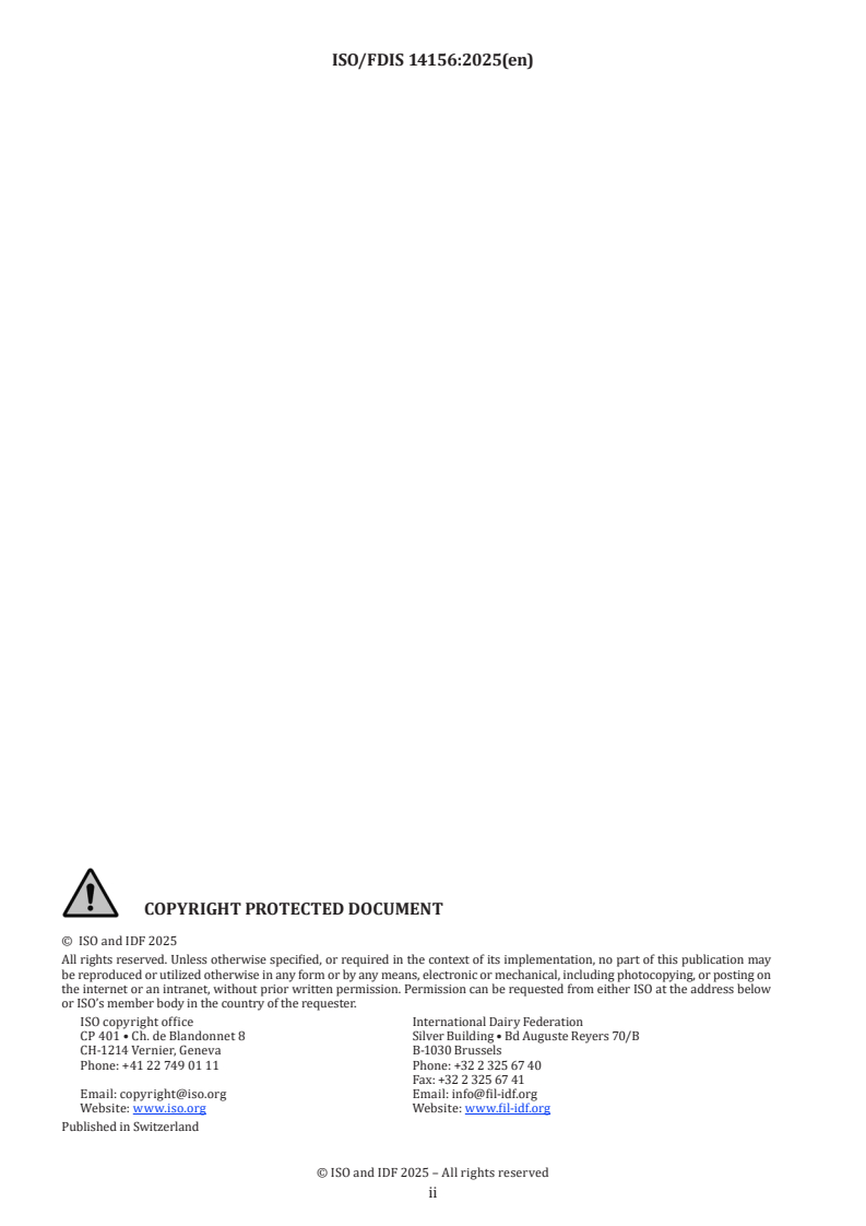 ISO/FDIS 14156 - Milk and milk products — Extraction methods for lipids and liposoluble compounds
Released:6. 08. 2025