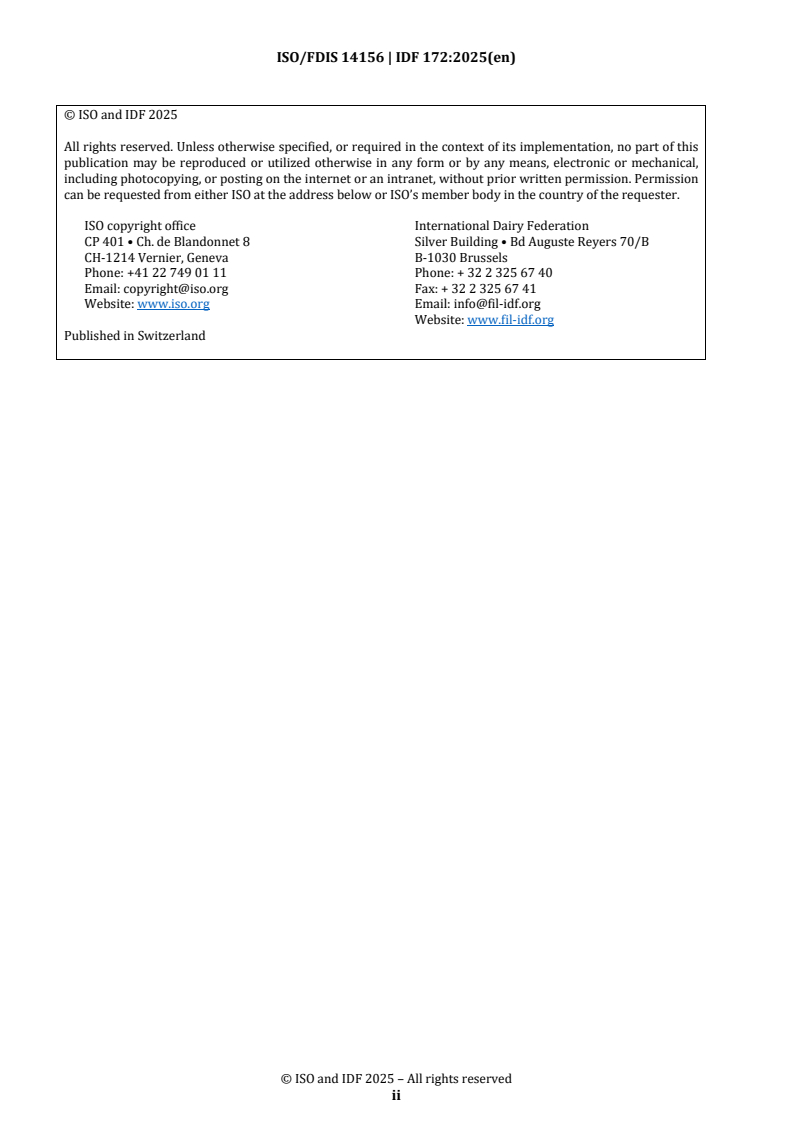 REDLINE ISO/FDIS 14156 - Milk and milk products — Extraction methods for lipids and liposoluble compounds
Released:6. 08. 2025