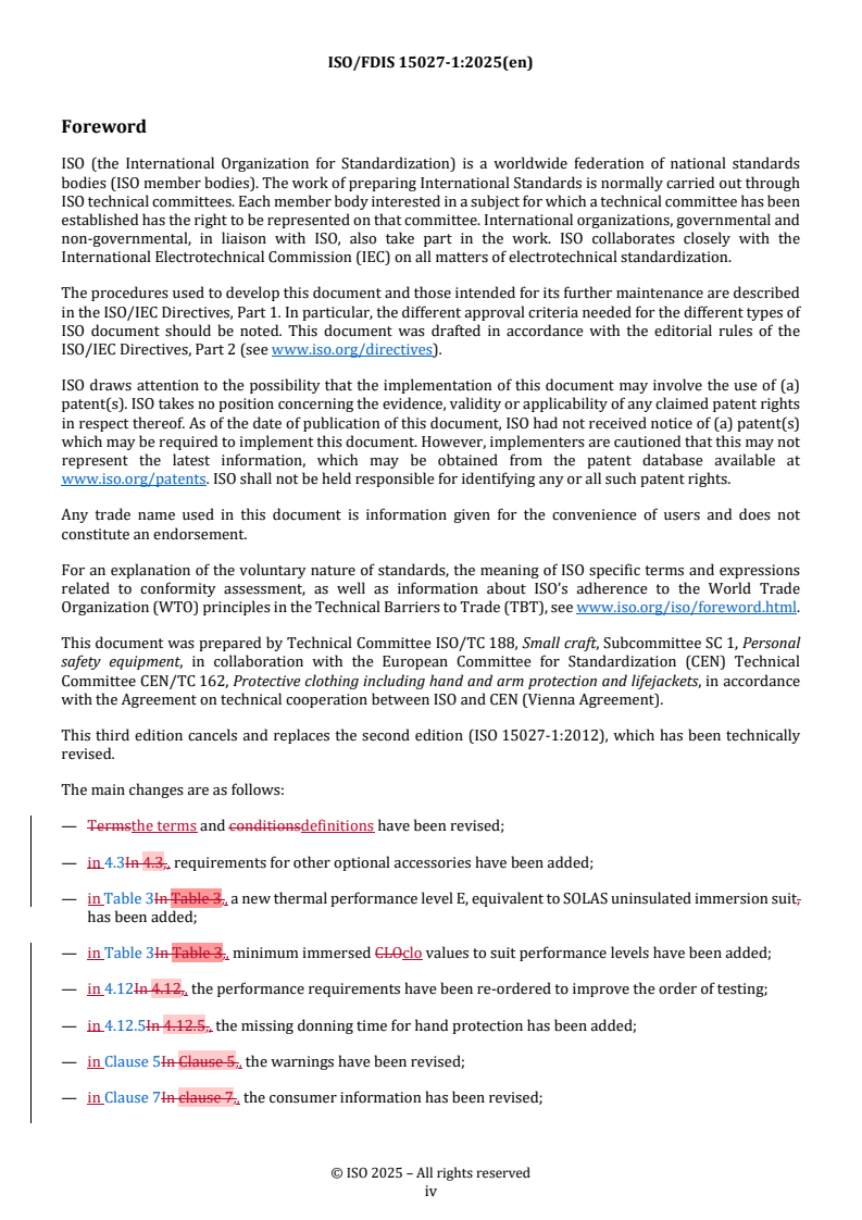 ISO/FDIS 15027-1 REDLINE ISO/FDIS 15027-1 - Immersion suits — Part 1: Safety and performance requirements for constant wear suits
Released:18. 12. 2025 - Page 4 preview
