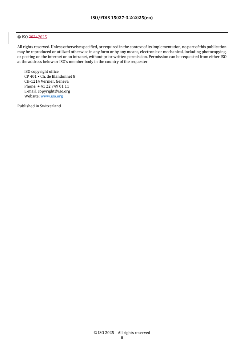 ISO/FDIS 15027-3.2 REDLINE ISO/FDIS 15027-3.2 - Immersion suits — Part 3: Test methods
Released:18. 12. 2025 - Page 2 preview