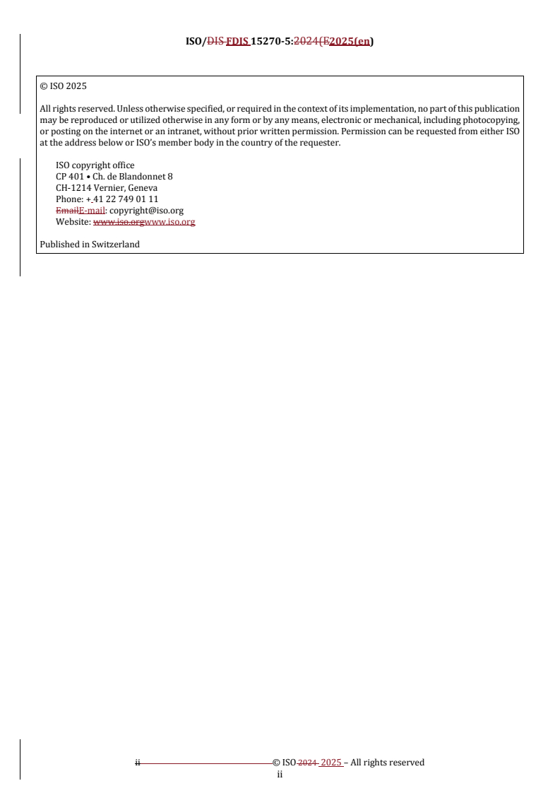 REDLINE ISO/FDIS 15270-5 - Plastics — Guidelines for the recovery and recycling of plastics waste — Part 5: Organic/biological recycling
Released:5. 08. 2025