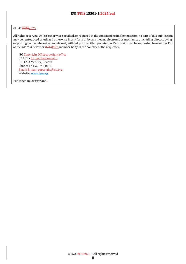 REDLINE ISO/FDIS 15501-1 - Road vehicles — Compressed natural gas (CNG) fuel systems — Part 1: Safety requirements
Released:20. 08. 2025