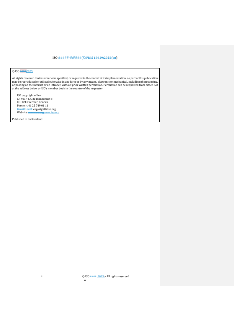REDLINE ISO/FDIS 15619 - Reciprocating internal combustion engines — Measurement method for exhaust silencers — Sound power level of exhaust noise and insertion loss using sound pressure and power loss ratio
Released:10. 09. 2025