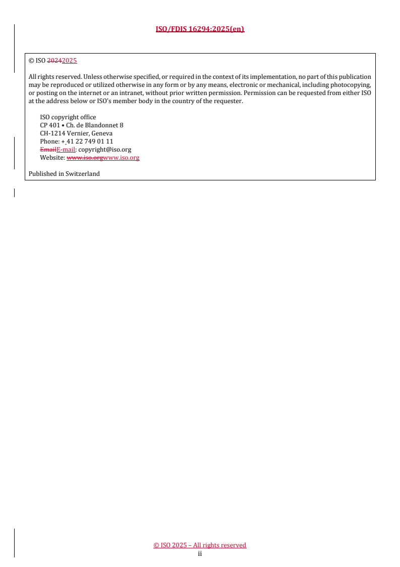 REDLINE ISO/FDIS 16294 - Basic chemical products — Basic chemicals resulting from chemical recycling — General principles
Released:21. 05. 2025