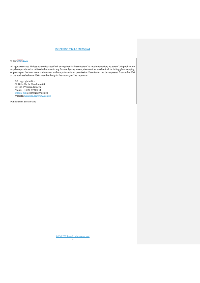 ISO 16921-1 REDLINE ISO/FDIS 16921-1 - Biotechnology — Gene delivery systems — Part 1: Vocabulary
Released:9/25/2025