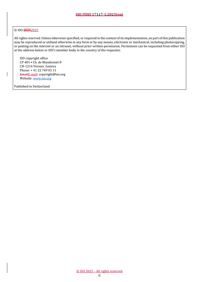 REDLINE ISO/FDIS 17117-1 - Health informatics — Terminological resources — Part 1: Characteristics
Released:18. 08. 2025